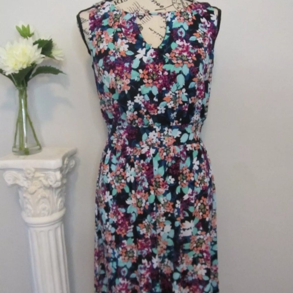 Maurices Womens Dress XS Multicolored Sleeveless V-Neck Sundress